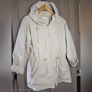 J. Crew Women's Light Tan Utility Jacket Vintage 90's